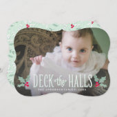 デッキ・ザ・ホールズ |ホリデーカード シーズンカード (正面/裏面)