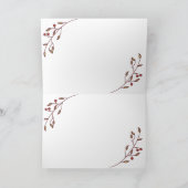 「デッキ・ザ・ホールズ」楽譜のホリデーカード シーズンカード (内部)