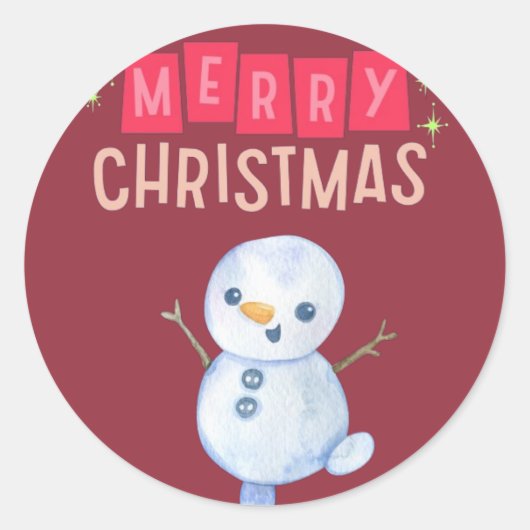 デッキtheホール：メリークリスマス応援» ラウンドシール (正面)
