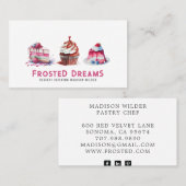 デッセエレガントルトケータリングパティシシェフベイカー 名刺 (正面/裏面)