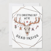 デッドおもしろいインサイドクリスマスホリデーカード シーズンカード (正面)