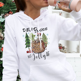 デッドインサイドだけど楽しいクリスマスの骸骨 パーカ