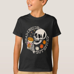 デッドインサイドスパイスカンプキンスカル飲み秋 Tシャツ