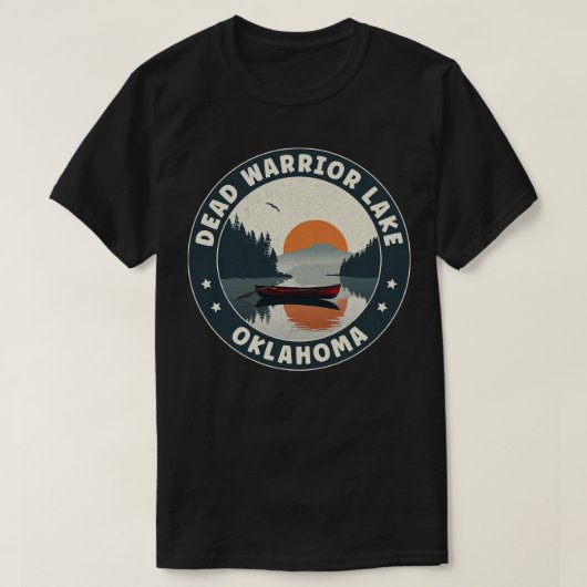 デッドウォリアー湖オクラホマサンセット Tシャツ (デザイン正面)