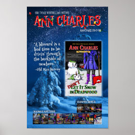 デッドウッドのポスターで雪を降らせるなアン・チャールズ ポスター
