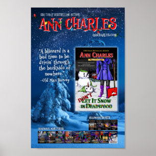 デッドウッドのポスターで雪を降らせるなアン・チャールズ ポスター