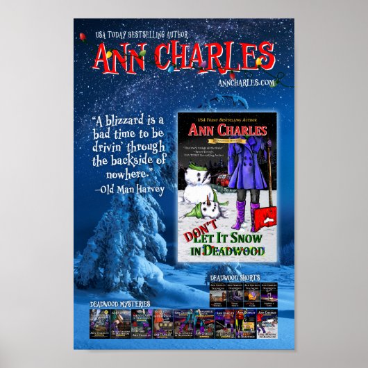 デッドウッドのポスターで雪を降らせるなアン・チャールズ ポスター (正面)
