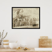 デッドウッドコーチの最終トリップSD 1890 ポスター (キッチン)