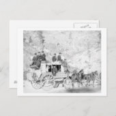 「デッドウッド・コーチ」の写真に座っている男性 ポストカード (正面/裏面)