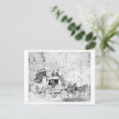 「デッドウッド・コーチ」の写真に座っている男性 ポストカード (スタンド正面)