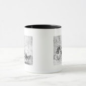 「デッドウッド・コーチ」の写真に座っている男性 マグカップ (中央)