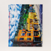 デッドウッド・サウスダコタ州。クリスマスの挨拶 ジグソーパズル (縦)