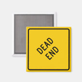 デッドエンド高速道路の標識 マグネット (正面/裏面)