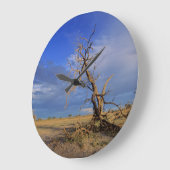 デッドカメルソーン(アカシアエリオロバ)ツリー ラージ壁時計 (傾斜)