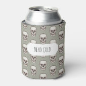 デッドコールドゴシック不気味スカルパターンクーラーボックス 缶クーラー (缶正面)