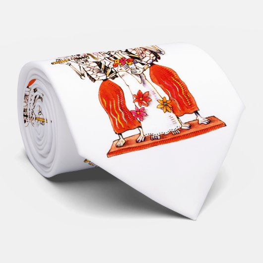 デッドスカルの日 – スケルトンフィエスタタイ ネクタイ (ロール)