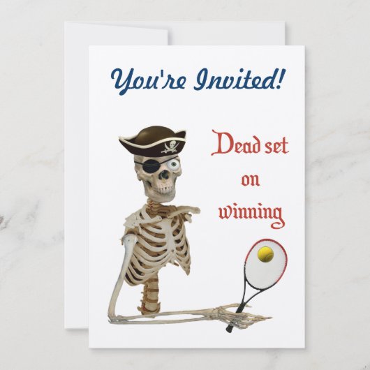 デッドセットテニス海賊 招待状 (正面)