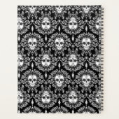 デッドダマスクシックシュガースカルホワイトオンブラック プランナー手帳 (裏面)