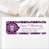 デッドダマスク – カスタムスカル差出人住所 ラベル (インサイチュ)