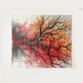 デッドツリー2 – 水彩 タペストリー (正面(横))