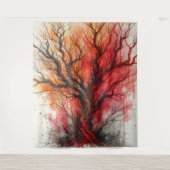 デッドツリー2 – 水彩 タペストリー (正面)