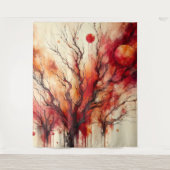 デッドツリー4 – 水彩 タペストリー (正面)