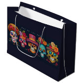 デッドデイパーティーシュガースカルハロウィンホリデー ラージペーパーバッグ (正面アングル)