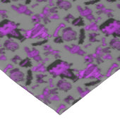 デッドドゥードルズ パープル グレー テーブルクロス (アングル)