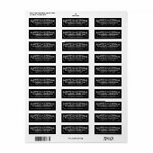 デッドバラハロウィーン住所 シールオンブラック ラベル (フルシート)