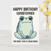 デッドパン・フログ・ムード, ゆったりとした雰囲気 カード (黄色い花)