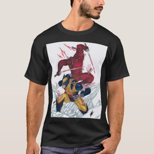 デッドプールとウルヴァリン Tシャツ (正面)