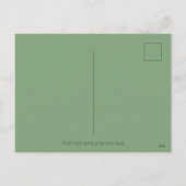 デッドヘッドサンタスカル、クリスマススケルトンユーモア シーズンポストカード (裏面)