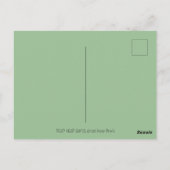 デッドヘッドサンタスカル、クリスマススケルトンユーモア ポストカード (裏面)