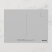 デッドヘッドサンタスカル、クリスマススケルトンユーモア ポストカード (裏面)