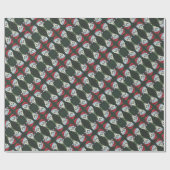 デッドヘッドサンタスカル、クリスマススケルトンユーモア ラッピングペーパー (フラット)