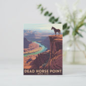 デッドホースポイントヴィンテージ旅行ポスター ポストカード (スタンド正面)