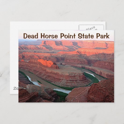 デッドホースポイント州パーク3、サンライズ、ユタ ポストカード (正面/裏面)