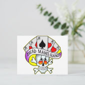 デッドマンズハンドオールドスクールタトゥー ポストカード (スタンド正面)