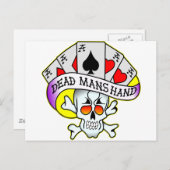 デッドマンズハンドオールドスクールタトゥー ポストカード (正面/裏面)