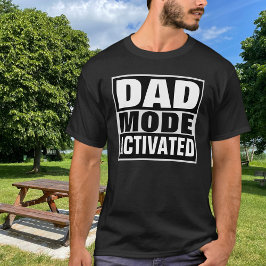 デッドモード起動 太字ホワイトタイポグラフィ Tシャツ