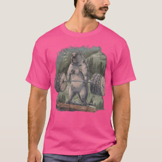 デッドリフティングマーモト Tシャツ