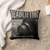 デッドリフトおもしろい – ジムミーム-ノベルティトレーニング クッション (ブランケット)