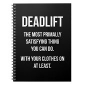 デッドリフトおもしろい – ジムミーム-ノベルティトレーニング ノートブック (正面)