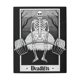 デッドリフトスケルトンジム メタルプリント