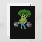 デッドリフトブロッコリージムフィットネスギフトボディビル ポストカード (正面/裏面)
