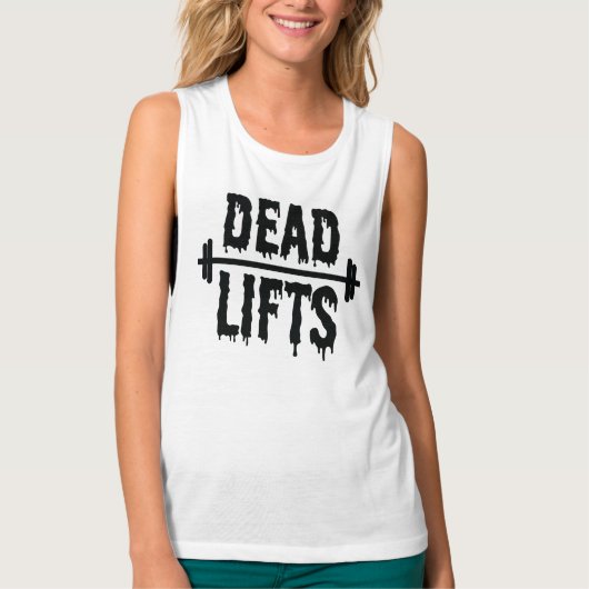 デッドリフト筋肉タンク Tシャツ (正面)