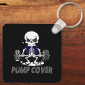 デッドリフト逆レトロジムポンプカバーおもしろいジム キーホルダー (裏面)