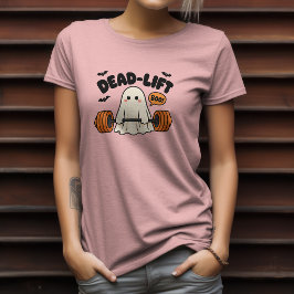 デッドリフト ブー ゴースト フィットネス デザイン Tシャツ