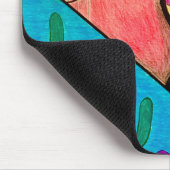 デッド砂漠サボテンの日スカルフローラ マウスパッド (コーナー)