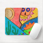 デッド砂漠サボテンの日スカルフローラ マウスパッド (マウス)